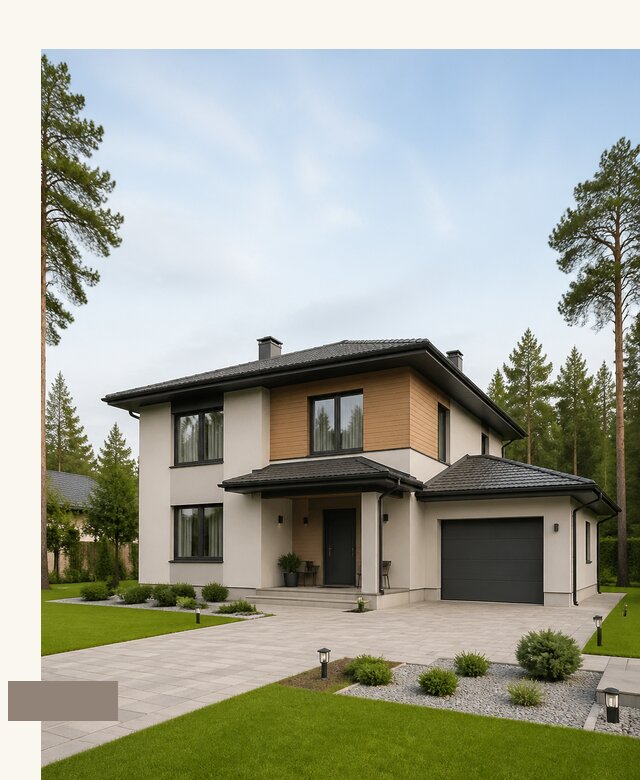 Проект дома 9 на 9 с гаражом в Ульяновске по цене от 66853 | А3дПро-Улн